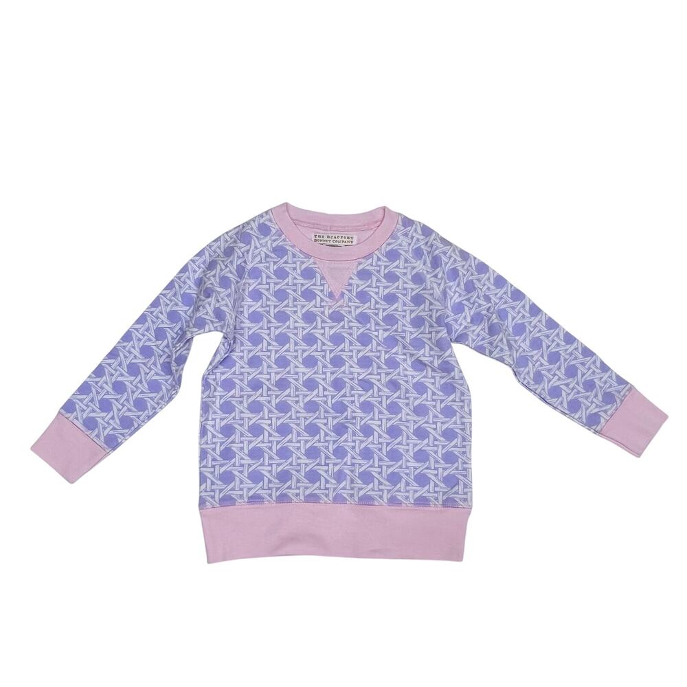 NWT TBBC 4T Cassidy Crewneck in Ocean Club Cane